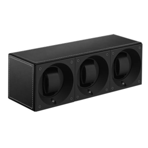 Black Toledo Leather / White Stitches TRIO