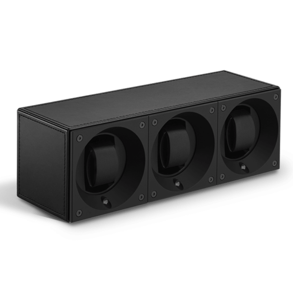 Black Toledo Leather / Black Stitches TRIO